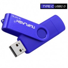 OTG USB 2.0 Flash накопитель 32 GB Type-C Синий