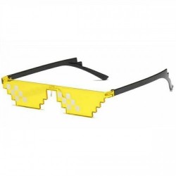 Окуляри "Minecraft", "8 bit", "Deal with it", "thug life" для вечірок Жовтий