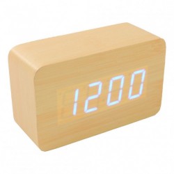 Часы настольные VST 863-1 Синяя подсветка Бежевый