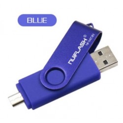 OTG USB Флеш накопитель 64 GB Nuiflash (Флешка) Синий OTG USB Флеш накопитель 64 GB Nuiflash (Флешка) Синий