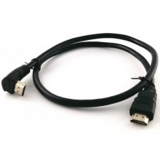 Угловой кабель HDMI 0,8 метра Черный