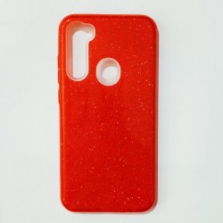 Бампер для Xiaomi Redmi Note 8 з блискітками Червоний