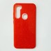 Бампер для Xiaomi Redmi Note 8 с блестинками Красный
