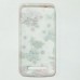 Бампер для Xiaomi Redmi 4A с цветочками и стразами Белый