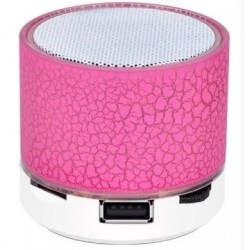 Портативная Bluetooth колонка S50 мрамор Розовый