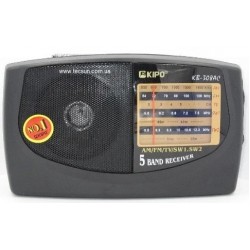 Радиоприемник аналоговый Kipo KB-308AC 220В Черный