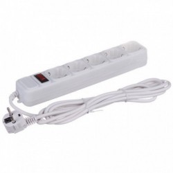 Сетевой фильтр Greelite 5 розеток длина 5 метров Белый