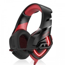 Навушники ігрові для ПК Onikuma K1B Чорний+Червоний