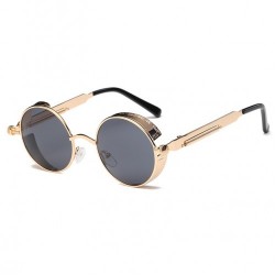 Металлические круглые ретро очки Molniya Черно-Желтый