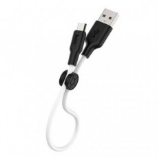 Кабель Hoco X21 Plus micro USB довжина 0,25 метра Чорний+Білий