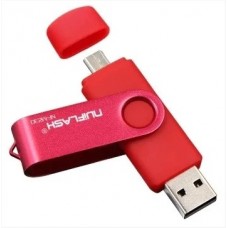 OTG USB Флеш накопичувач 32GB Nuiflash micro USB Червоний