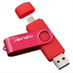 OTG USB Флеш накопичувач 32GB Nuiflash micro USB Червоний