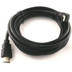Кабель HDMI 3 м. угловой Черный Кабель HDMI 3 м. угловой Черный
