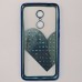 Бампер для Xiaomi Redmi 5 с камнями Синий