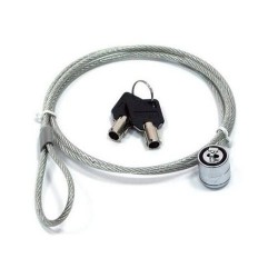 Трос безпеки для ноутбука довжина 1.5 метра Сріблястий Трос безпеки для ноутбука довжина 1.5 метра Сріблястий