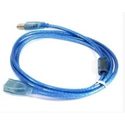 Кабель удлинитель USB 0,3 метра с фильтром Синий