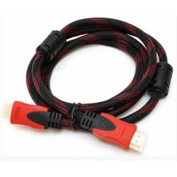 Кабель HDMI тканевый 1.5 метра Черный