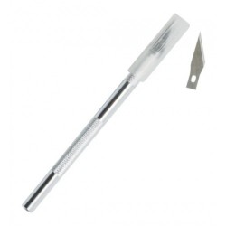 Скальпель+комплект змінних лез Сріблястий