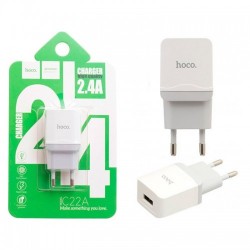 Мережевий зарядний пристрій Hoco C22a 2.0A Білий