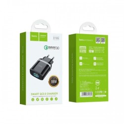 Сетевое зарядное устройство Hoco C12Q Черный