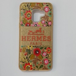 Бампер для Samsung A8 2018 року з блискітками Золотий