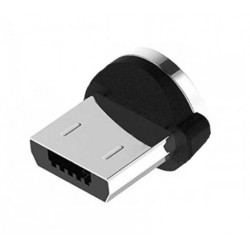 Насадка для магнитного кабеля круглое основание Черный