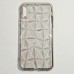 Бампер для iPhone X силиконовый граненый Прозрачный Темный