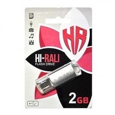 USB Flash накопичувач Hi-Rali Rocket Series 2 GB Сріблястий