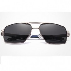 Сонцезахисні окуляри KINGSEVEN 7719 з футляром Чорний+ Срібло+ Синій