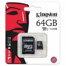 Карта пам'яті Kingston 64 GB Class 10+ адаптер