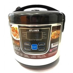 Мультиварка Atlanfa AT-M08 6L Черно-Серый