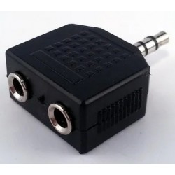 Подвоювач 3.5 Jack AUX Чорний