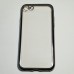 Бампер для iPhone 7/8 прозрачный с окантовкой Серебристый