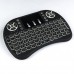 Клавіатура Rii mini i8 з підсвічуванням английська розкладка Чорний