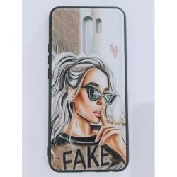 Бампер  для Xiaomi Redmi 9 Fake Принт