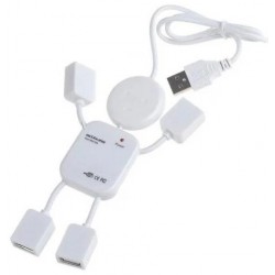 USB HUB 4 в 1 человечек Белый USB HUB 4 в 1 человечек Белый