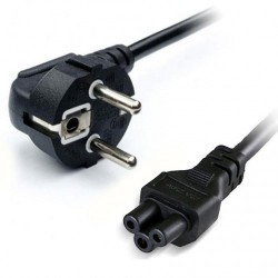 Кабель для блока живлення ноутбуків довжина 1,5 метра Чорний