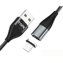 Магнитный кабель TOPK lightning Черный