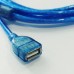 Кабель подовжувач USB довжина 3 метра Синій