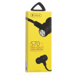 Наушники с микрофоном Celebrat S70 Черный