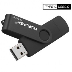 OTG USB 2.0 Flash накопичувач 64 GB Type-C Чорний