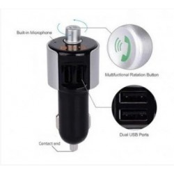 Bluetooth FM модулятор G9 Чорний Bluetooth FM модулятор G9 Чорний