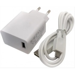 Сетевое зарядное устройство Lenovo 2A с кабелем micro usb Белый