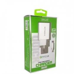 Мережевий зарядний пристрій GERLAX GA-19F 3A micro USB Білий