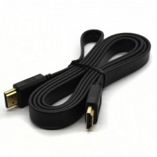 Кабель HDMI плоский довжина 1.5 метра Чорний