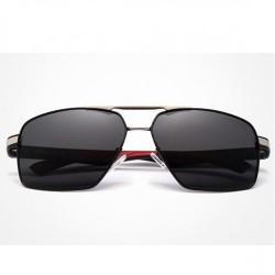 Солнцезащитные очки KINGSEVEN 7719 с футляром Черный+Серебро+Красный