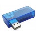 USB тестер вольт та ампер "Charger Doctor" кутовий Синій