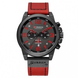 Часы Curren 8314 Черный+Красный