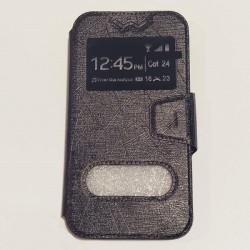 Универсальный чехол книжка для телефона 4,8-5,3 дюймов "Линии" Черный Универсальный чехол книжка для телефона 4,8-5,3 дюймов "Линии" Черный