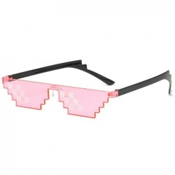 Очки "Minecraft", "8 bit", "Deal with it", "thug life" для вечеринок Розовый